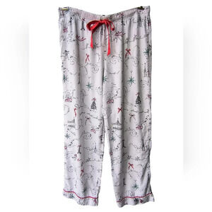 Victoria's Secret Women's Festive Holiday Christmas Flannel Pajama Pants M
